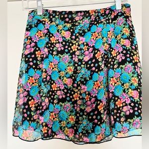 Floral flowing skirt